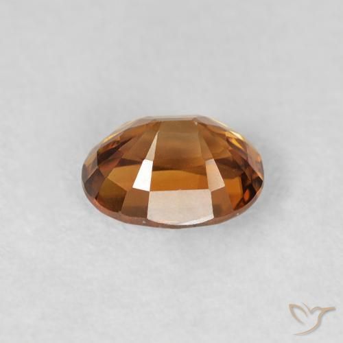 Circón Naranja medio natural de 0.99 ct, Ovalada, VS