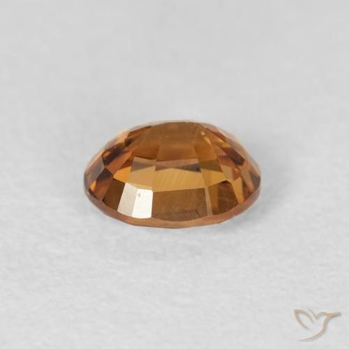 Circón Naranja medio natural de 0.94 ct, Ovalada, VS