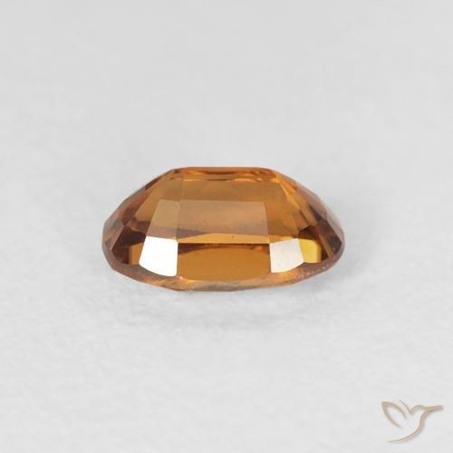 Circón Naranja terroso natural de 0.79 ct, Ovalada, VVS
