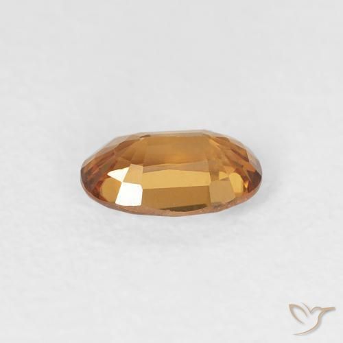 Circón Naranja medio natural de 0.67 ct, Ovalada, VVS