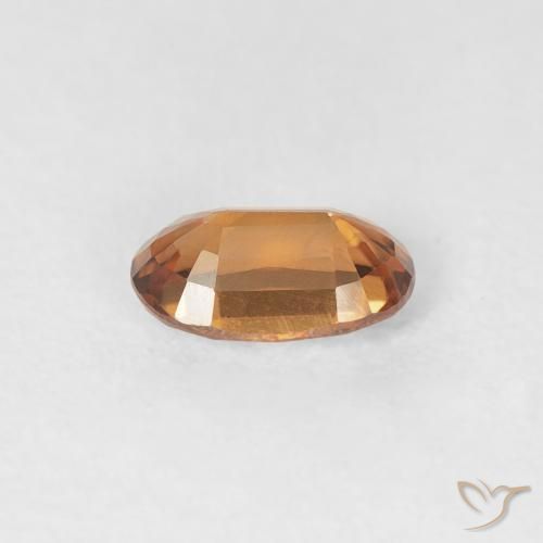 Circón Naranja medio natural de 0.66 ct, Ovalada, VVS