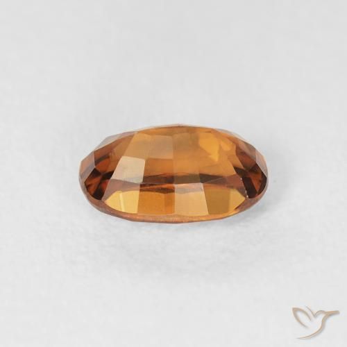 Circón Naranja medio natural de 0.87 ct, Ovalada, VVS