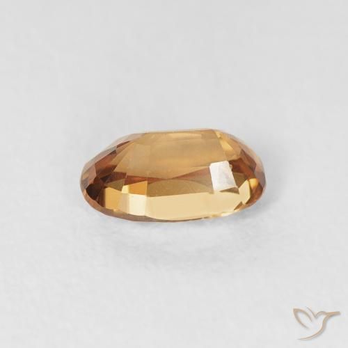 Circón Naranja óxido natural de 0.76 ct, Ovalada, VVS
