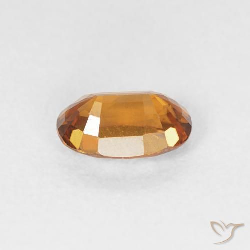 Circón Naranja medio natural de 0.78 ct, Ovalada, VVS