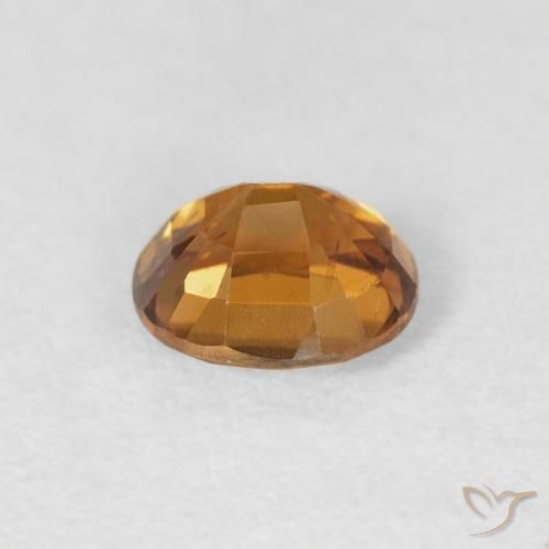 Circón Naranja medio natural de 1.02 ct, Ovalada, VS