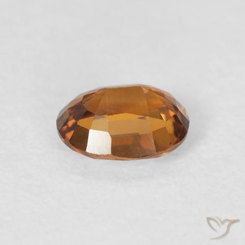 Circón Marrón naranja natural de 1.02 ct, Ovalada, VS
