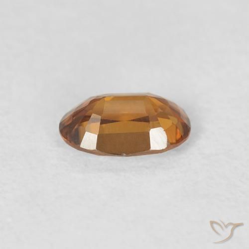 Circón Naranja medio natural de 0.66 ct, Ovalada, VVS-VS