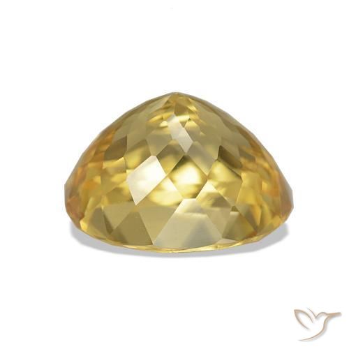 Circón Dorado natural de 3.73 ct, Ovalada, VS