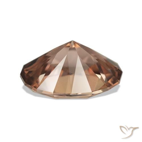 Circón Marrón medio natural de 4.93 ct, Ovalada, VVS-VS